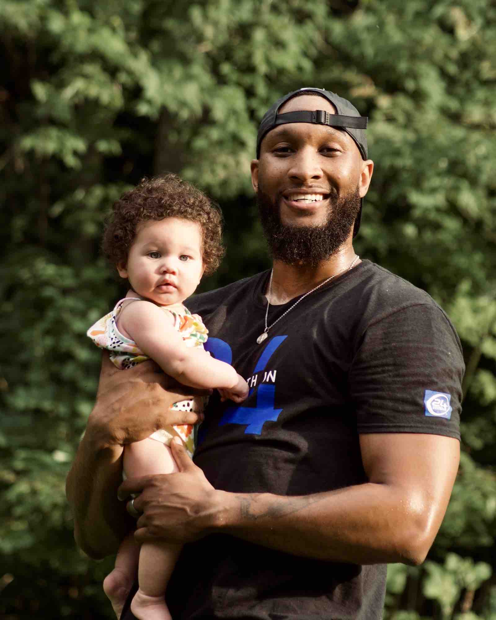Father and daughter portrait